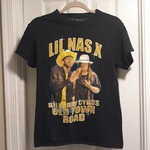 Lil Nas X BILLY RAY CYRUS OLDVTOWN ROAD TSHIRT sz S